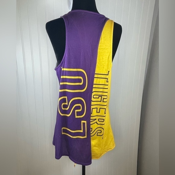 LSU Tigers Womens Tie-Breaker Sleeveless Top - Picture 4 of 8